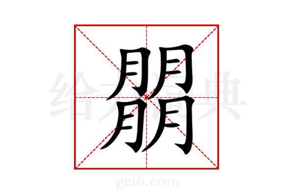 朤