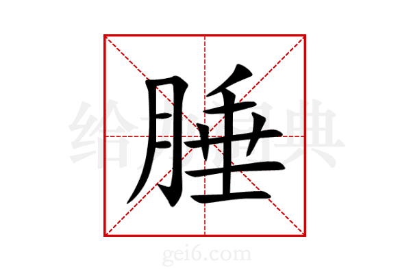 腄