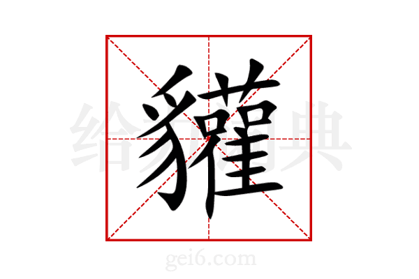 貛