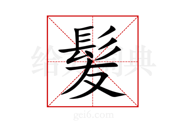 髪